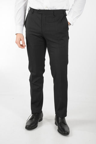Windowpane Check ACADEMY Suit with Flap Pocket and Peak Lapel