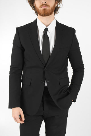 Blazer Monopetto in Lana con Revers Classico