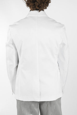 Unlined SANDED Cotton Blazer with Flap Pockets