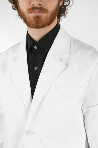 Unlined SANDED Cotton Blazer with Flap Pockets