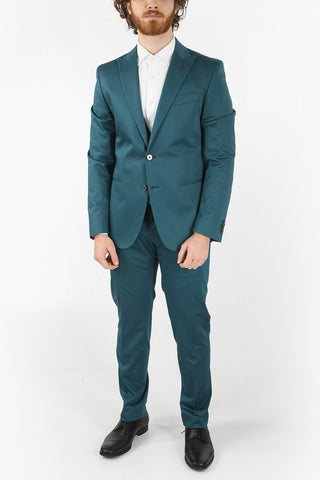 CC COLLECTION side vents peak lapel 3 piece waistcoat suit