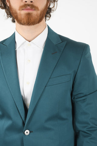CC COLLECTION side vents peak lapel 3 piece waistcoat suit