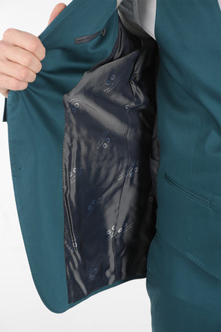 CC COLLECTION side vents peak lapel 3 piece waistcoat suit