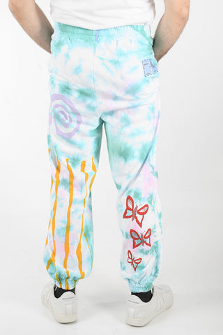 MCQ GROW UP N.9 Joggers con Motivo Tie Dye e Coulisse