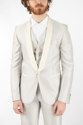 CC COLLECTION polka dot CERIM. RESET shawl lapel tuxedo