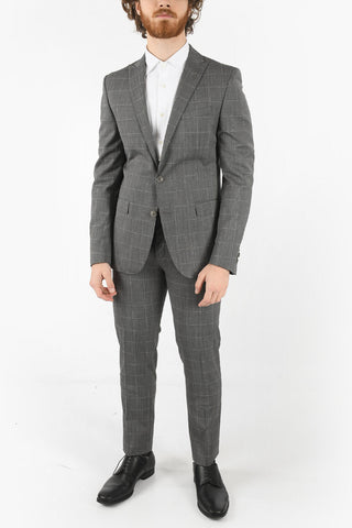 CC COLLECTION Windowpane Check RESET 2 Button Suit