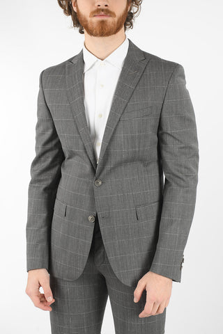 CC COLLECTION Windowpane Check RESET 2 Button Suit