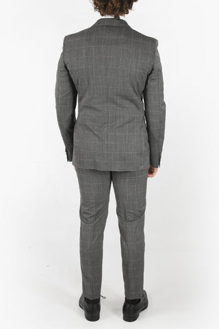 CC COLLECTION Windowpane Check RESET 2 Button Suit