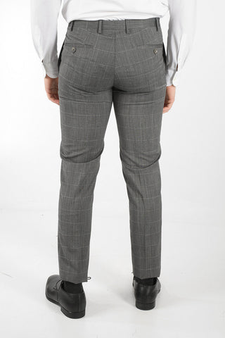 CC COLLECTION Windowpane Check RESET 2 Button Suit