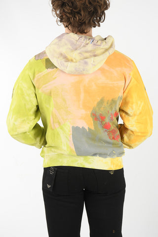 MCQ GROW UP N.9 Decorative Print Allover and Cangaroo Pocket Hoodie 
