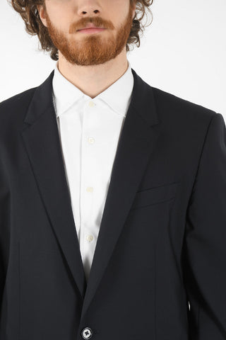Stretchy Virgin-wool MARTINI Single-breasted Suit with Notch Lapel