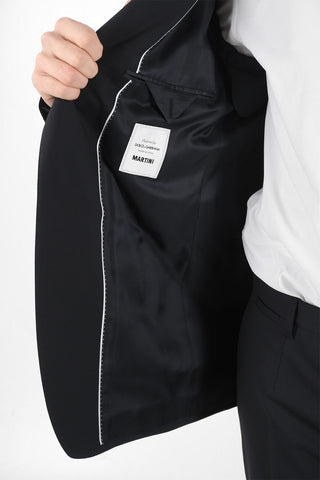 Stretchy Virgin-wool MARTINI Single-breasted Suit with Notch Lapel
