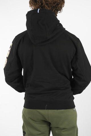 MCQ GROW UP N.9 Hoodie with Multicolor Lettering and Contrasting Print