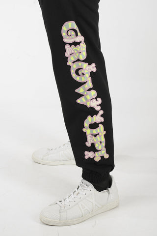 MCQ GROW UP N.9 Drawstringed Joggers with Multicolor Lettering Print