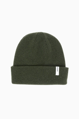 solid color wool blend beanie