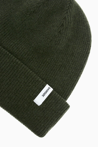 solid color wool blend beanie