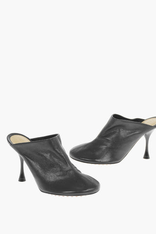Mules DOT SOCK in Nappa con Tacco in Vernice