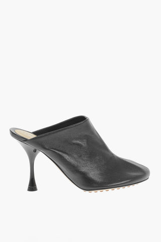 Mules DOT SOCK in Nappa con Tacco in Vernice
