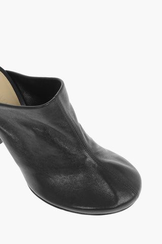 Mules DOT SOCK in Nappa con Tacco in Vernice