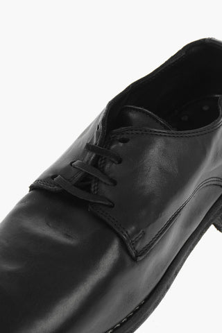 Scarpe Derby Allacciate in Pelle di Cavallo 3cm