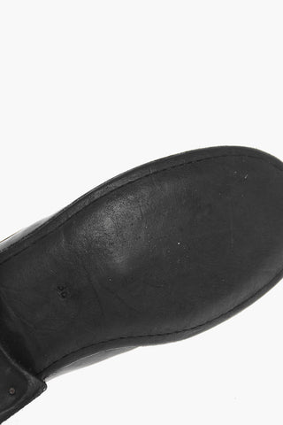 Scarpe Derby Allacciate in Pelle di Cavallo 3cm