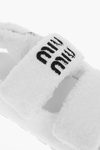 Double Velcro Closure Terry Sandals