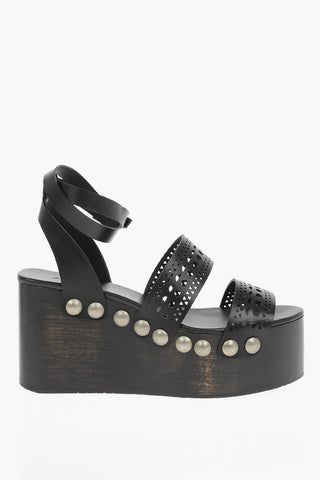 Wood Wedge BRILLANT VIENNE Sandals 9cm