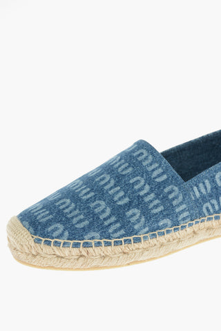 Rubber Sole Monogram Denim Espadrillas