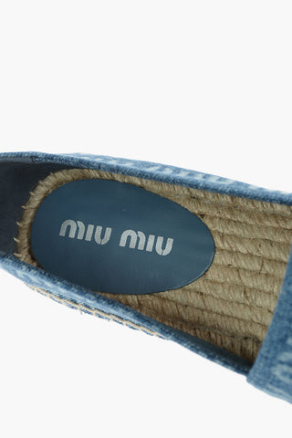 Rubber Sole Monogram Denim Espadrillas