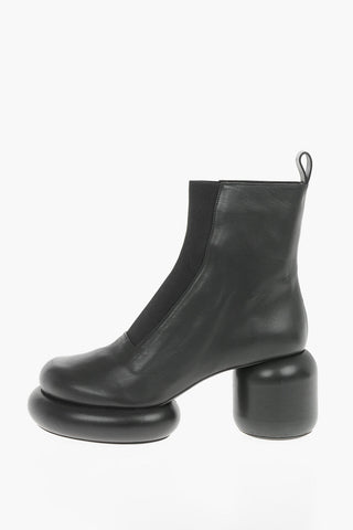 HULK Heel Leather SPORT LUX Pull-on Booties 7cm