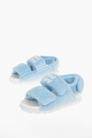 Double Velcro Closure Terry Sandals