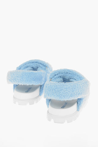 Sandali in Spugna con Doppia Chiusura in Velcro