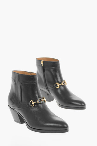 Lacquered Clamp QUENTIN Western Booties 5.5cm