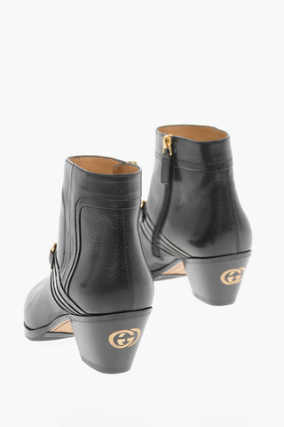 Lacquered Clamp QUENTIN Western Booties 5.5cm