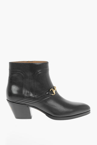Lacquered Clamp QUENTIN Western Booties 5.5cm
