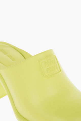 Embossed Logo SOFT Rubber Mules 6.5cm