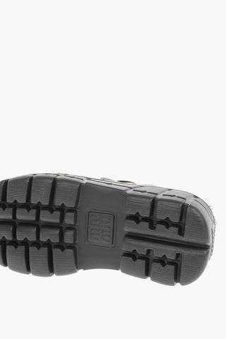 Studded Detail Leather Platform Loafers