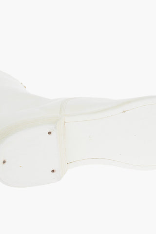 Front Zipped Horse Leather Mid Booties