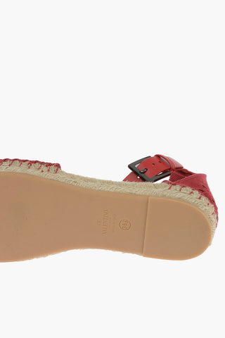 Espadrillas in Sangallo con Cinturino alla Caviglia