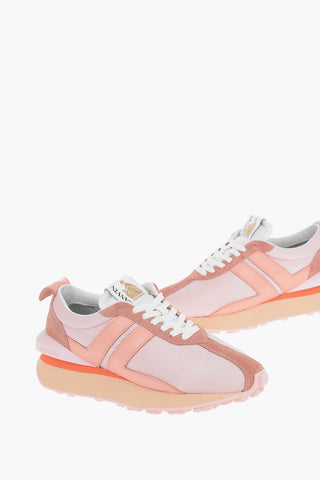 Lace-up BUMPR Sneakers with Leather Details