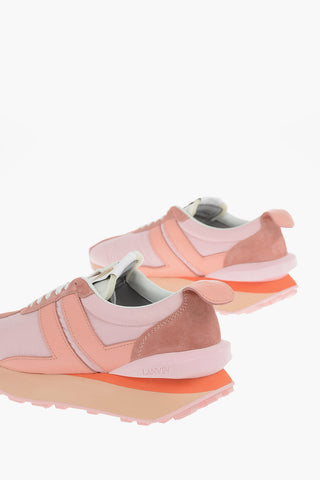 Lace-up BUMPR Sneakers with Leather Details