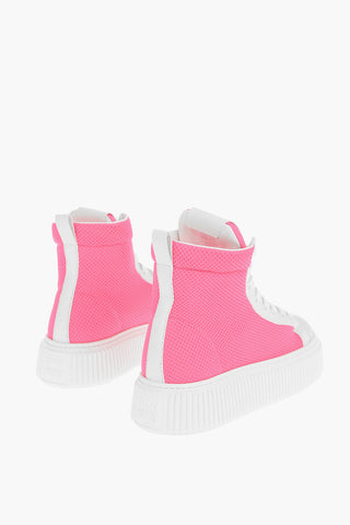 Sneakers Alte Platform in Tessuto Traforato