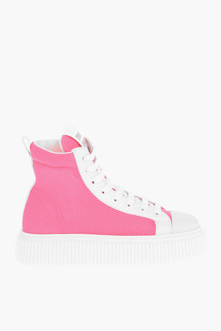 Sneakers Alte Platform in Tessuto Traforato