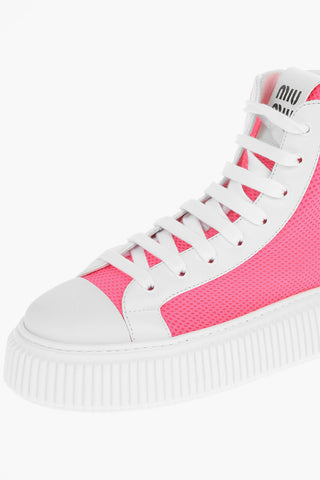 Sneakers Alte Platform in Tessuto Traforato