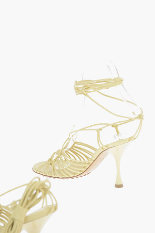 Soft-leather DOT Sandals with Crossover Strap Detailing