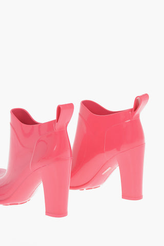 Shiny--rubber SHINE Ankle Boots with Squared-toe