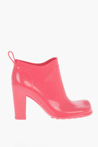 Shiny--rubber SHINE Ankle Boots with Squared-toe