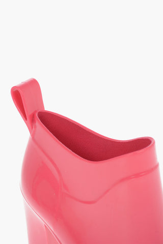 Shiny--rubber SHINE Ankle Boots with Squared-toe