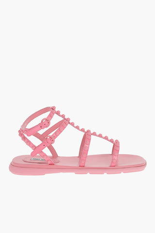 Studded Leather Gladiator Sandals