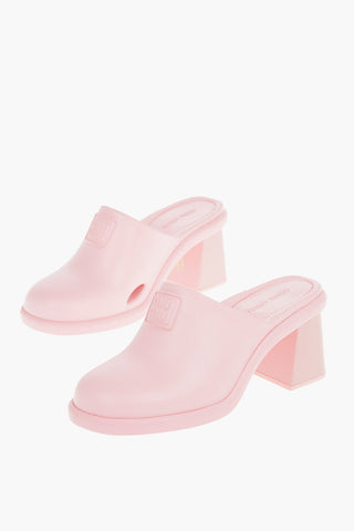 Embossed Logo SOFT Rubber Mules 6.5cm